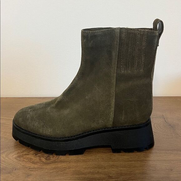 Vince Camino Olive Green Suede Women's Boots US 7.5 - Picture 5 of 7